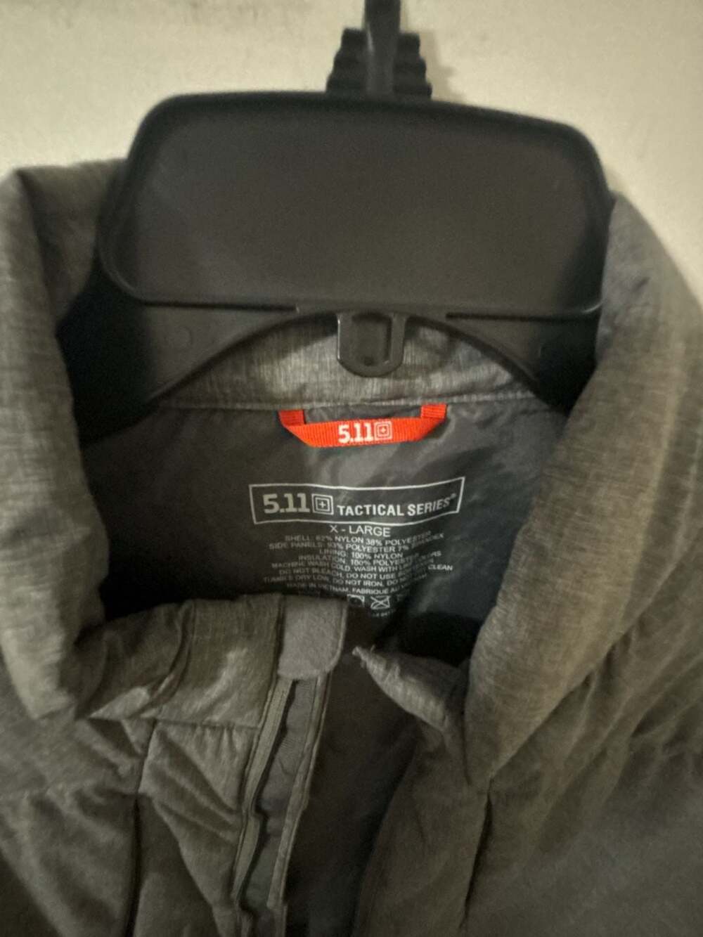 5.11 Tactical Series Vest Size X-Large Gray Insulated Puffer